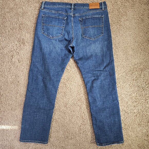 Lucky Brand 121 Slim Straight Jeans Men Tag 36x30 Act 38x28.5 Blue Stretch Denim - Picture 2 of 13